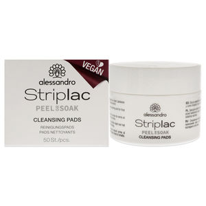Striplac Peel or Soak Cleansing Pads by Alessandro for Women 50 Pc Pads